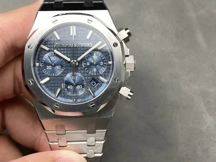 View 1 of Audemars Piguet Royal Oak Chronograph 38 Blue Dial Stainless Steel 26715ST.OO.1356ST.01