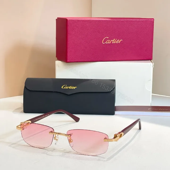 View 1 of Pink Gradient Sunglasses with Gold Accents, Rectangular Style, UV Protection