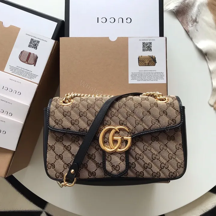 View 1 of Gucci GG Marmont GG Shoulder Bag Small