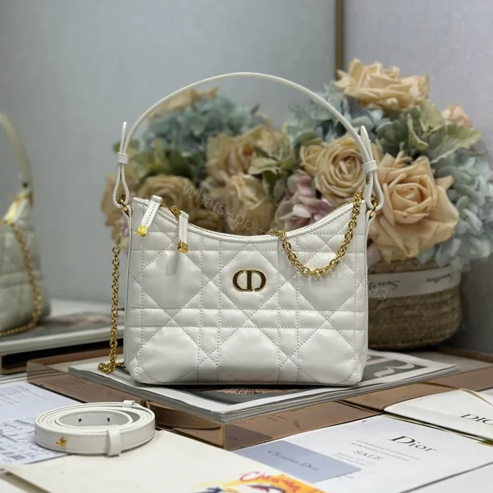 View 1 of 高仿Dior*MissCaro系列S5253M030小羊皮手提包Mini白色免檢版