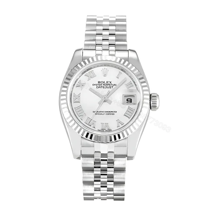 View 1 of Rolex Datejust 179174 White Roman Numeral Dial Replica