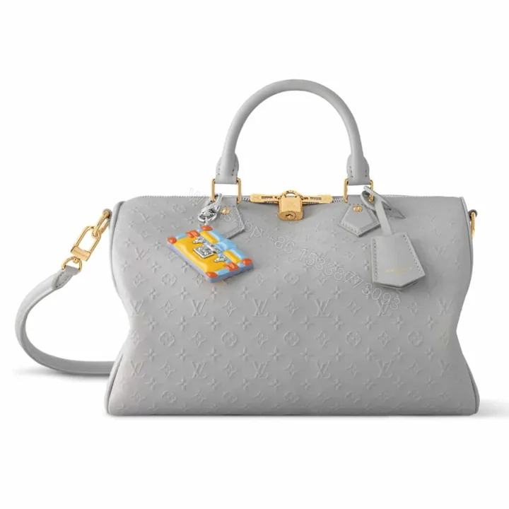 View 1 of Louis Vuitton Speedy Soft 30 Bag Cloud Grey 30Cm M25670