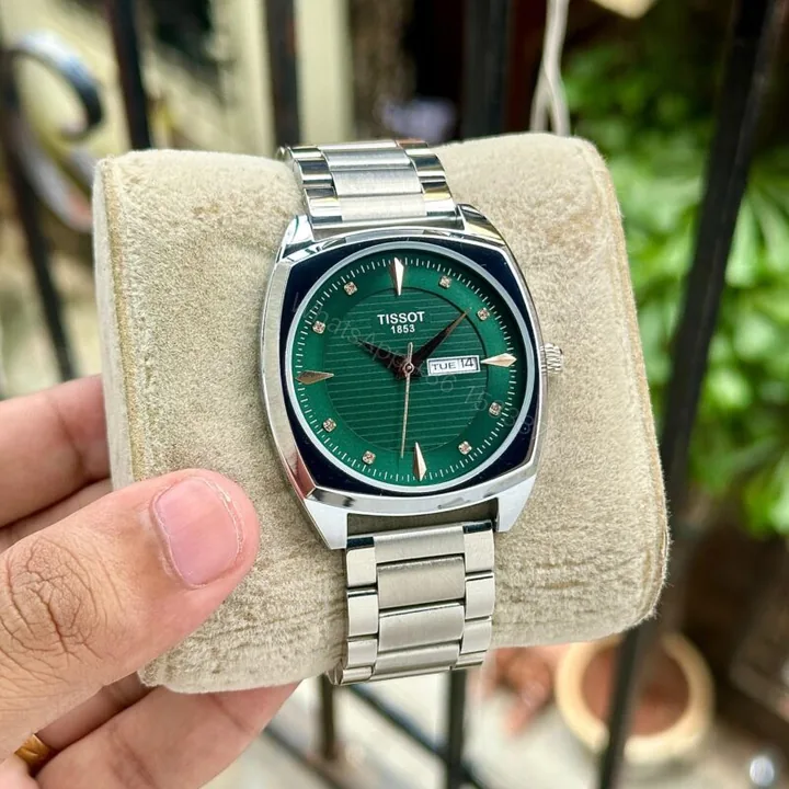 View 1 of Tissot Gentleman Day-Date Green Dial 42MM Quartz