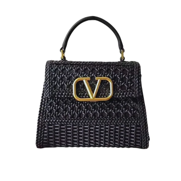 View 1 of VALENTINO VLOGO TOP HANDLE BAG BLACK 22CM