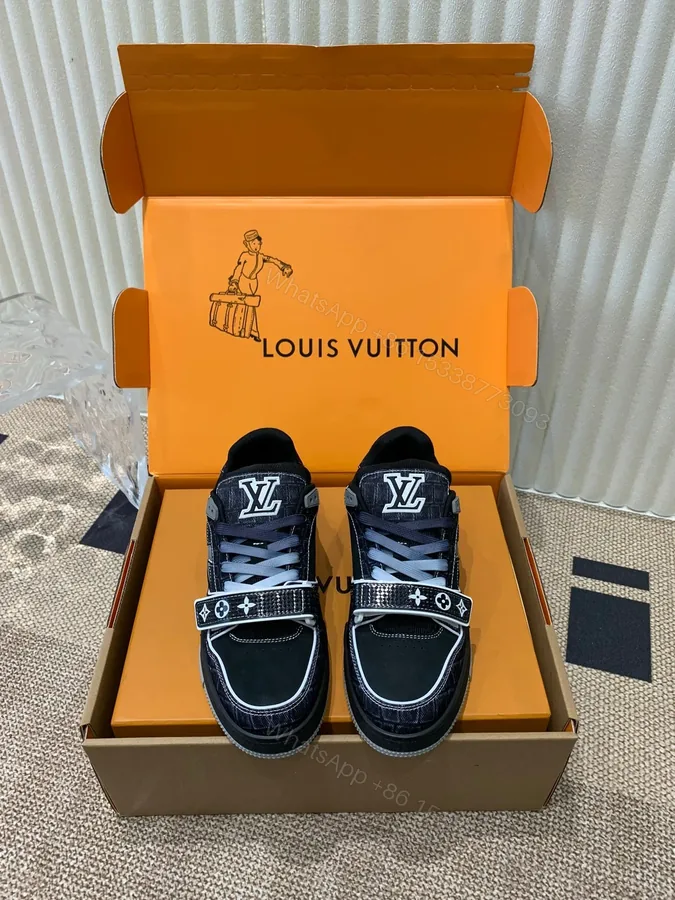 View 1 of LV Women Black Fabric Sneakers