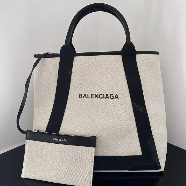 View 1 of 高仿BalenciagaNavyCabas帆布托特包35CM