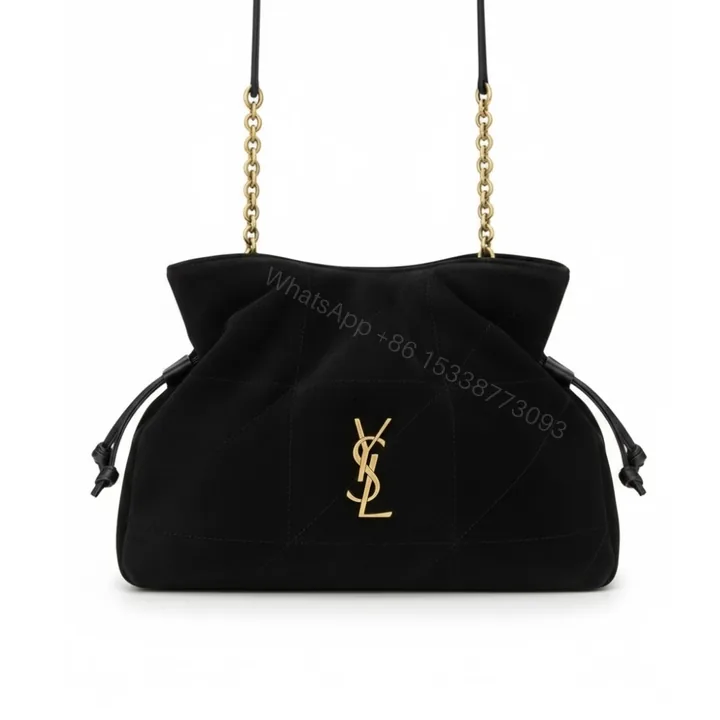View 1 of Saint Laurent Jamie Shoulder Pouch In Black 26Cm