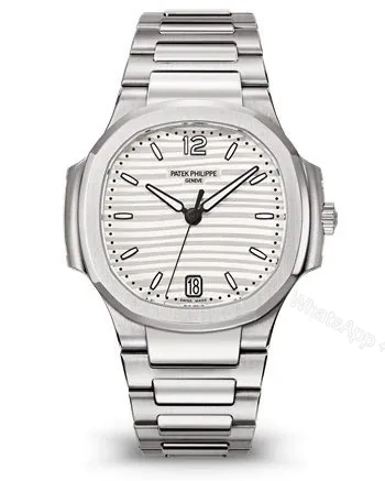 View 1 of Replica Patek Philippe Ladies Nautilus Silver Dial Stainless Steel 7118/1A-010