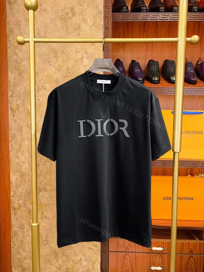 View 1 of Dior 一比一短袖T恤 經典立體字母設計高端款