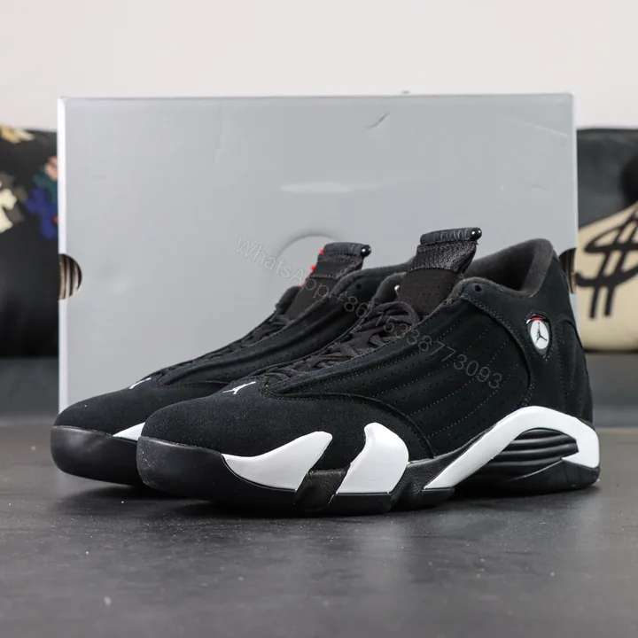 View 1 of Air Jordan 14 Retro Bred Black and White