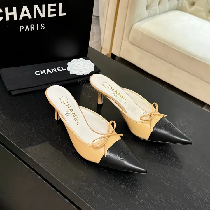 View 1 of Two-Tone Slingback Heels: Luxe Contrast, Comfortable Elegance