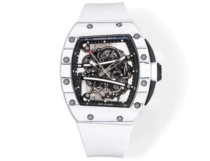 View 1 of Richard Mille RM35-02 Rafael Nadal Automatic Skeleton Watch NTPT Carbon Fiber Black Red Track Dial RMAL1 Movement Premium Edition