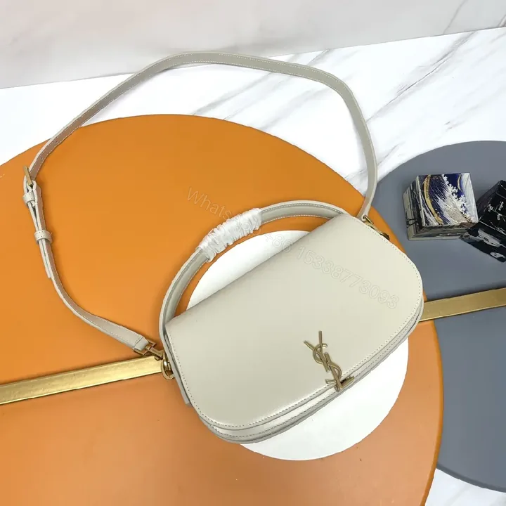 View 1 of Neutral Leather Crossbody: Minimal Luxury, Compact & Practical