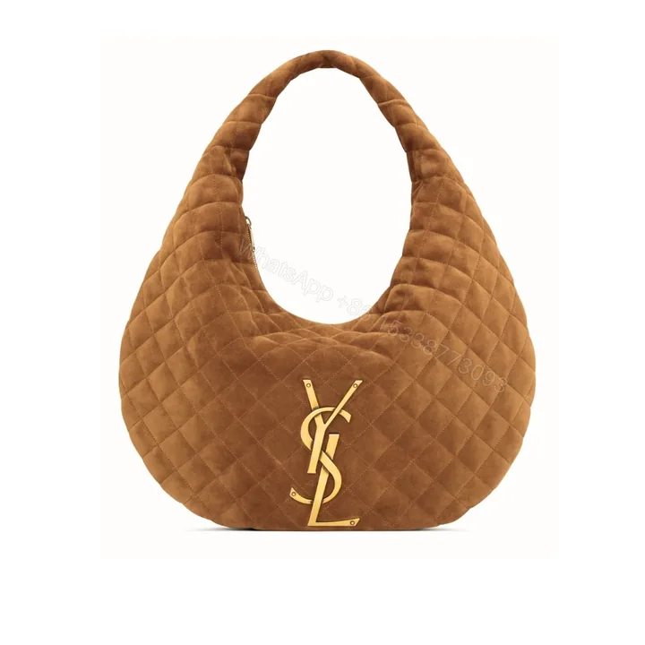 View 1 of Saint Laurent Icare Hobo In Quilted Caramel Cognac 42Cm
