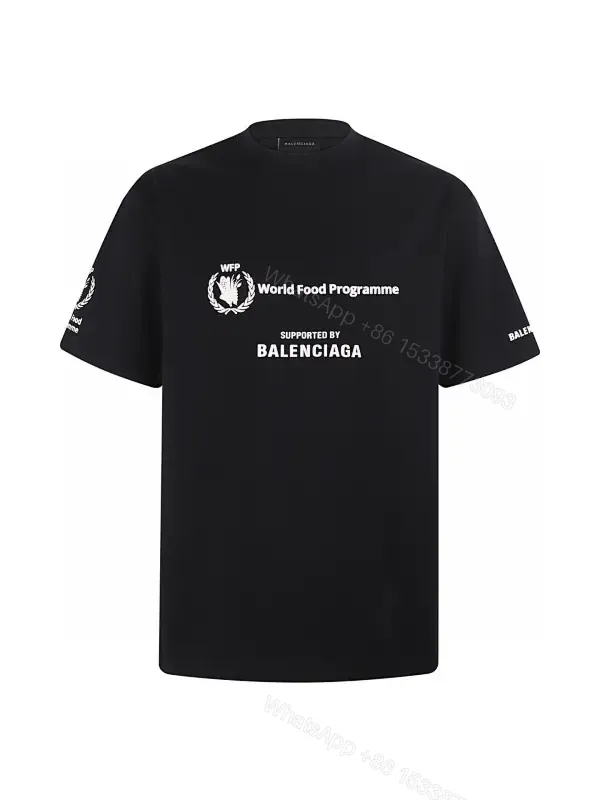 View 1 of Graphic Logo Tee: Black Cotton Streetwear Essential