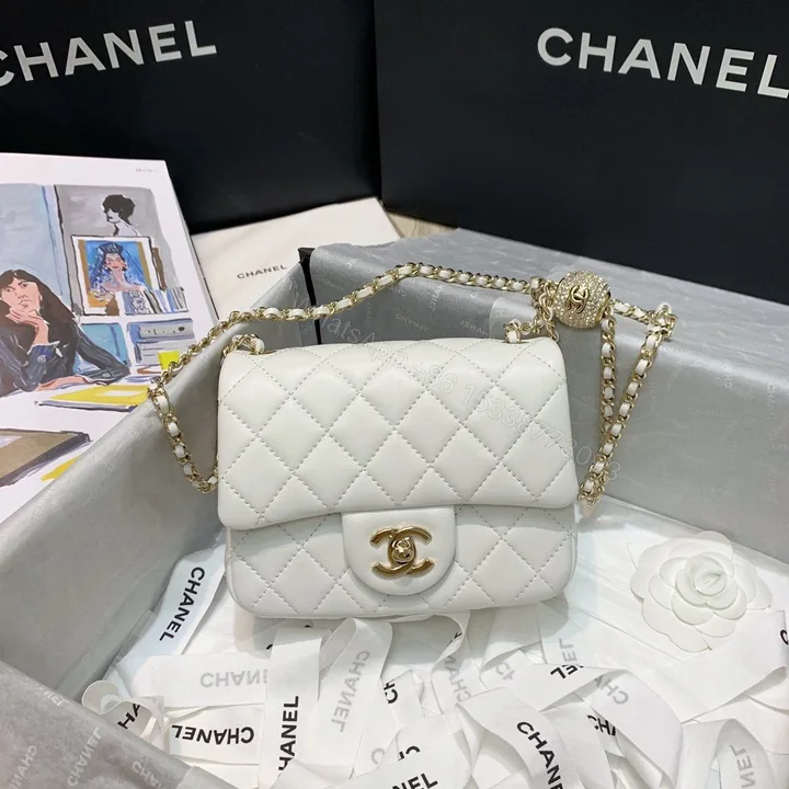View 1 of CHANEL 23C White Mini