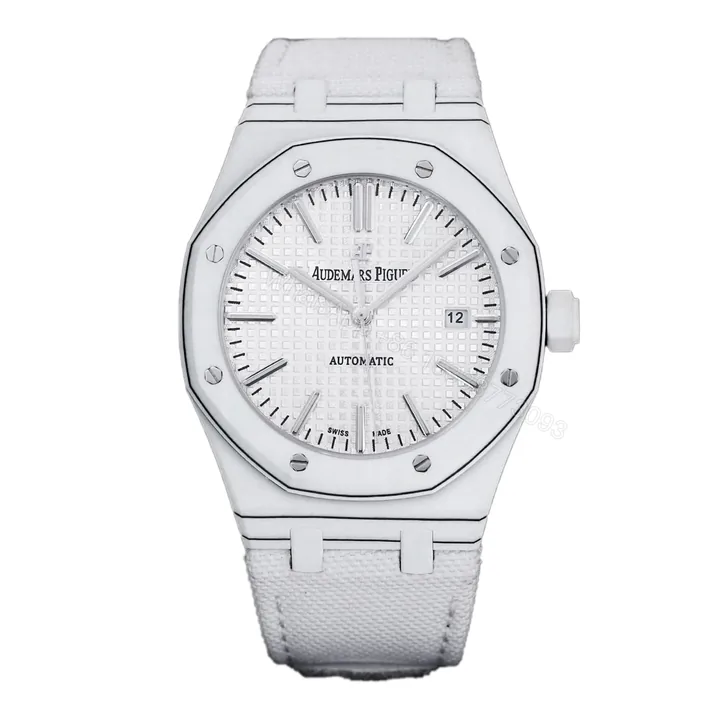 View 1 of Replica AP Royal Oak White Carbon White Dial 41mm