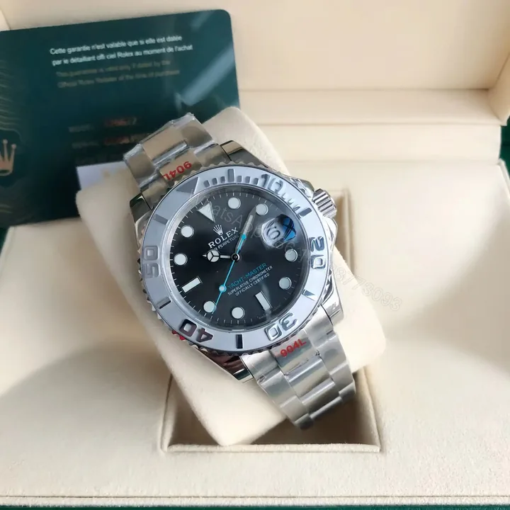 View 1 of Fake Rolex Yacht-Master 40 Oystersteel Platinum Replica 116622-0001