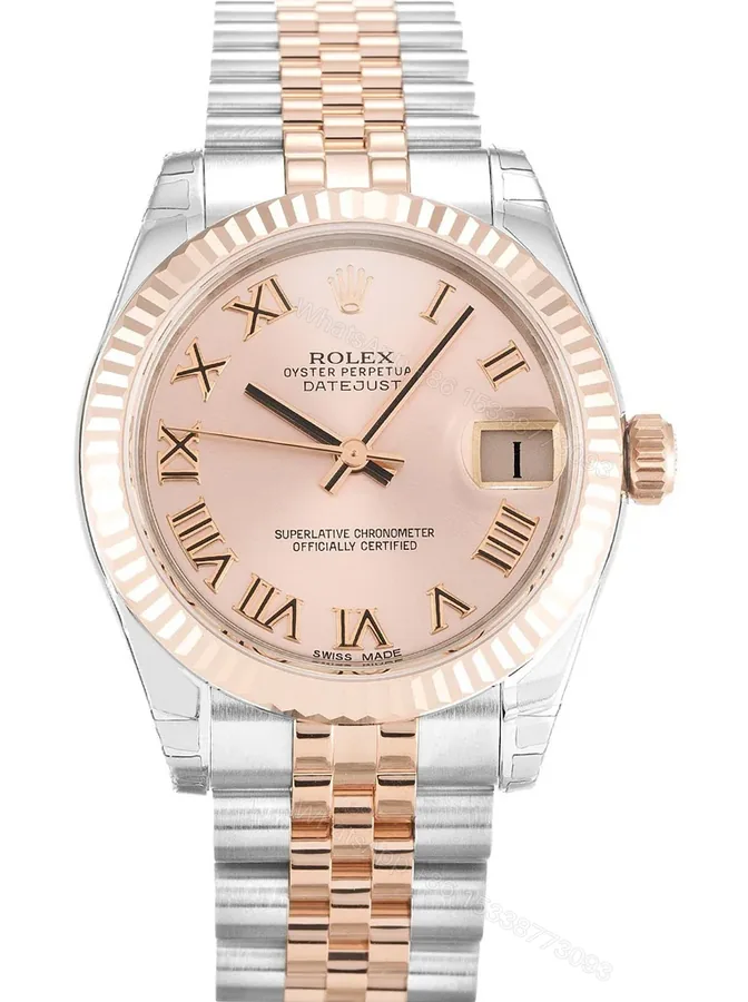 View 1 of Replica Rolex Datejust Mid-Size Pink Dial 178271 31 mm