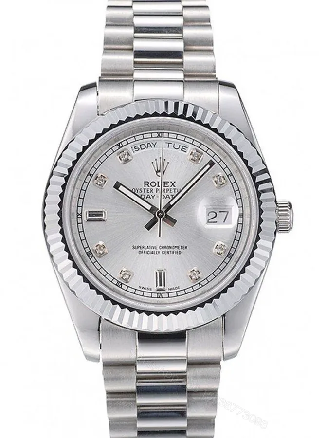 View 1 of Superclone Rolex Day-Date Silver Dial 41995 40 mm