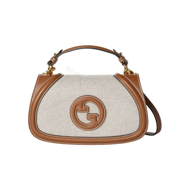 View 1 of Gucci Blondie Mini Shoulder Bag Natural And Tan 22Cm