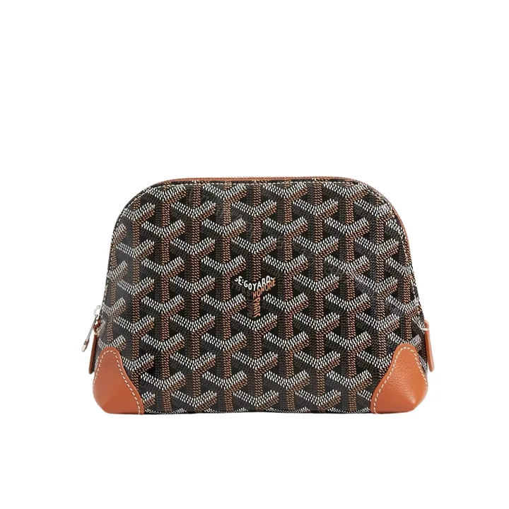View 1 of GOYARD VENDÔME COSMETIC POUCH BLACK AND TAN 18CM VENDOTPMLTY01CL03P