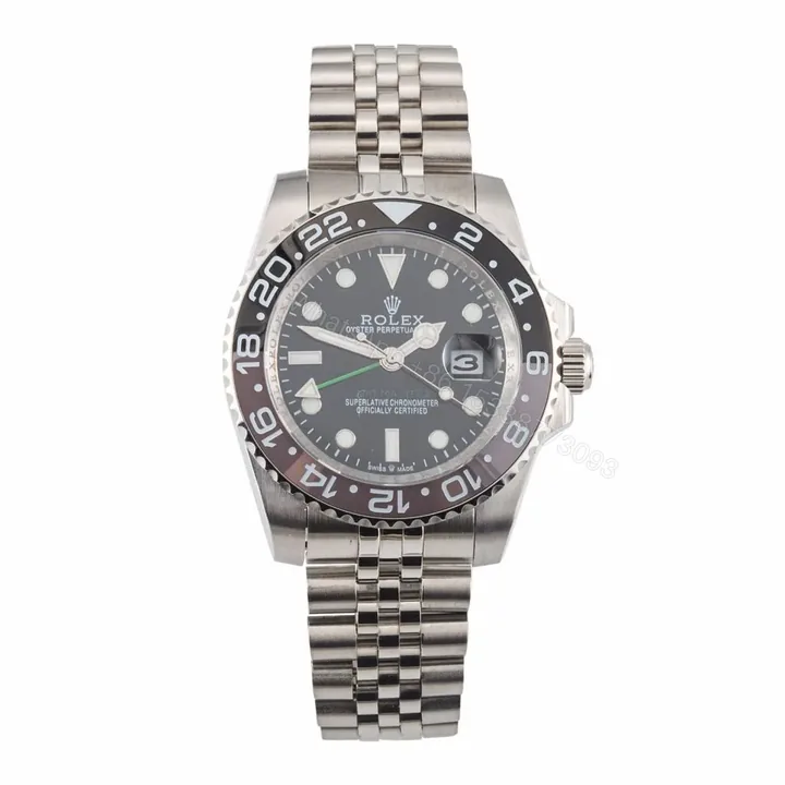 View 1 of Replica Rolex GMT-Master II 126710GRNR “Bruce Wayne” Jubilee