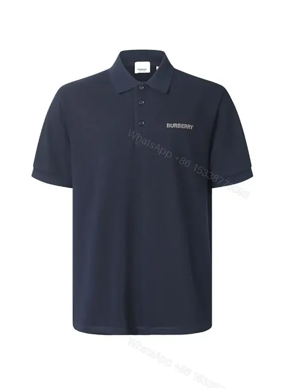 View 1 of Minimalist Navy Piqué Polo – Subtle Luxury, All‐Day Comfort