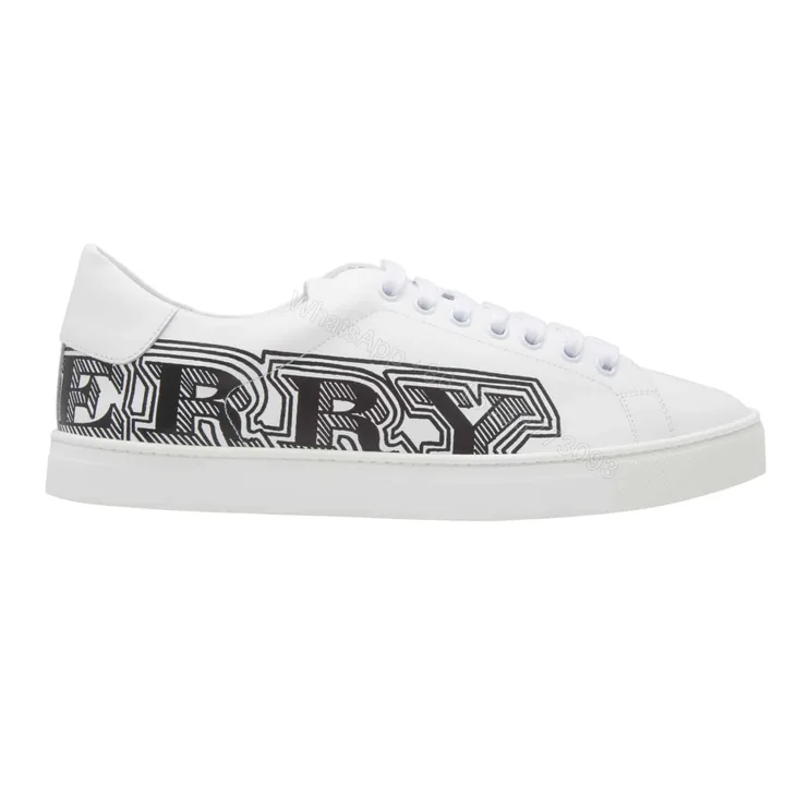 View 1 of BURBERRY LEATHER SNEAKERS – BBR8