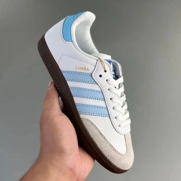 View 1 of FIRST COPY Adidas Samba OG Sky Blue Unisex