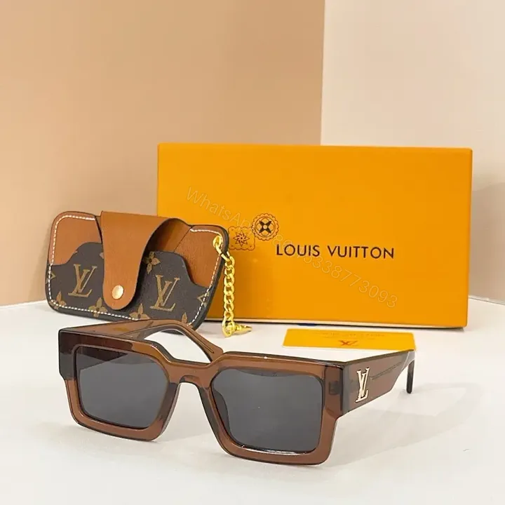 View 1 of Brown Acetate Modern Sunglasses + Gradient UV Protection + Unisex Luxe Shades