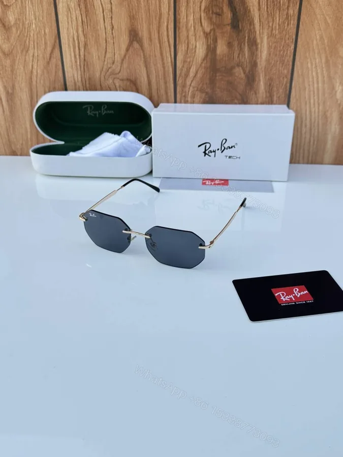 View 1 of First Copy RayBan 3769 Gold Black Premium Sunglasses Luxury Fashion Eyewear