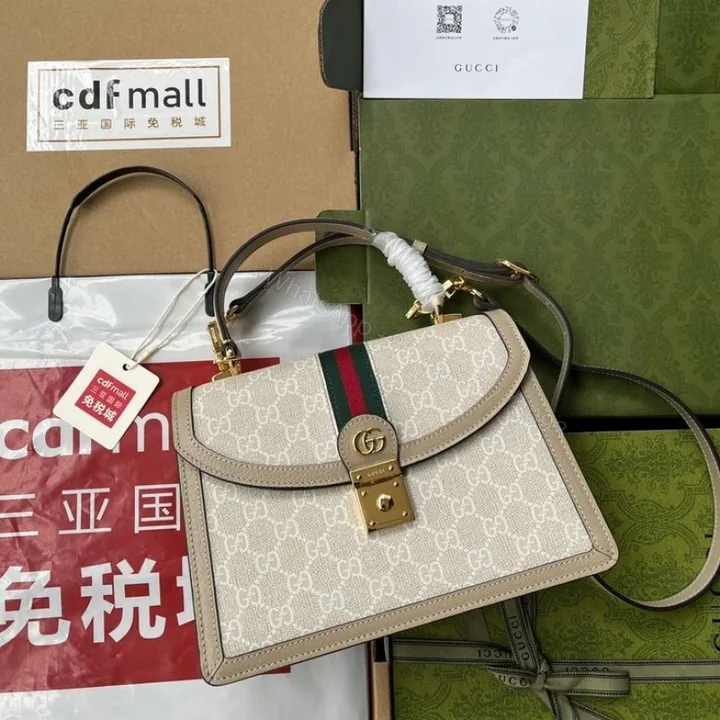 View 1 of First Copy Gucci Ophidia Top Handle Shoulder Bag