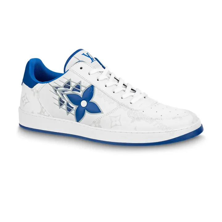 View 1 of LOUIS VUITTON RIVOLI SNEAKERS IN WHITE CALF LEATHER AND MONOGRAM CANVAS – LSVT367