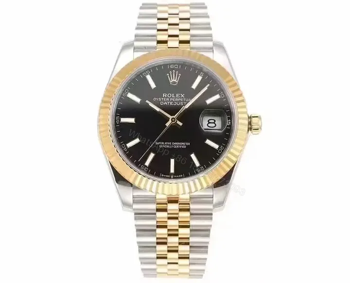 View 1 of Clean Factory Clean Factory ROLEX Datejust 41mm Black Two-Tone Watch