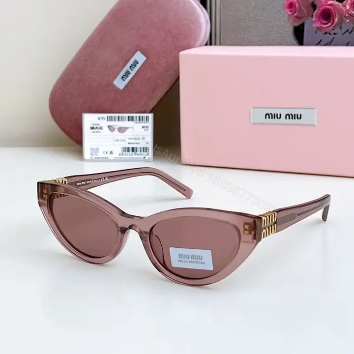 View 1 of Soft Pink Translucent Cat-Eye Sunglasses, UV400, Polarized
