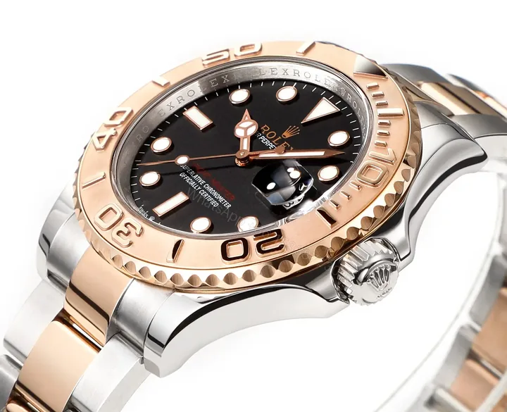 View 1 of DJ Factory Clean Factory Rolex Yacht-Master Two-Tone Black Dial