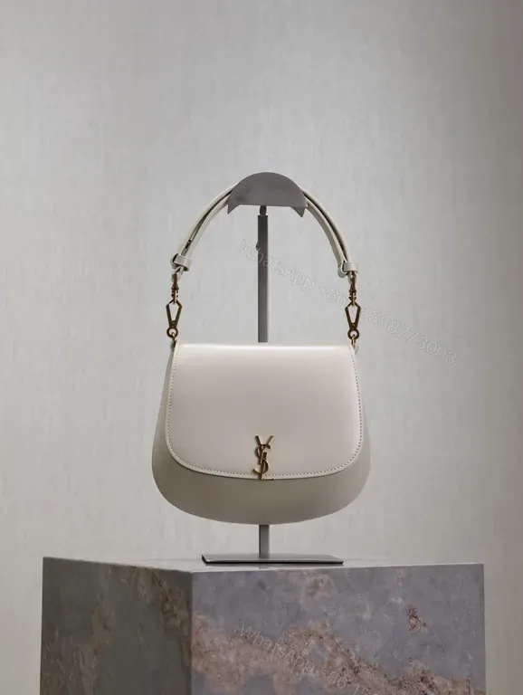 View 1 of Chic Leather Crossbody Bag â€” Gold Hardware, Everyday Luxe