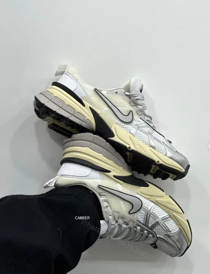 View 1 of Nike V2K Run Metallic First Copy Shoes For Girls | COD India