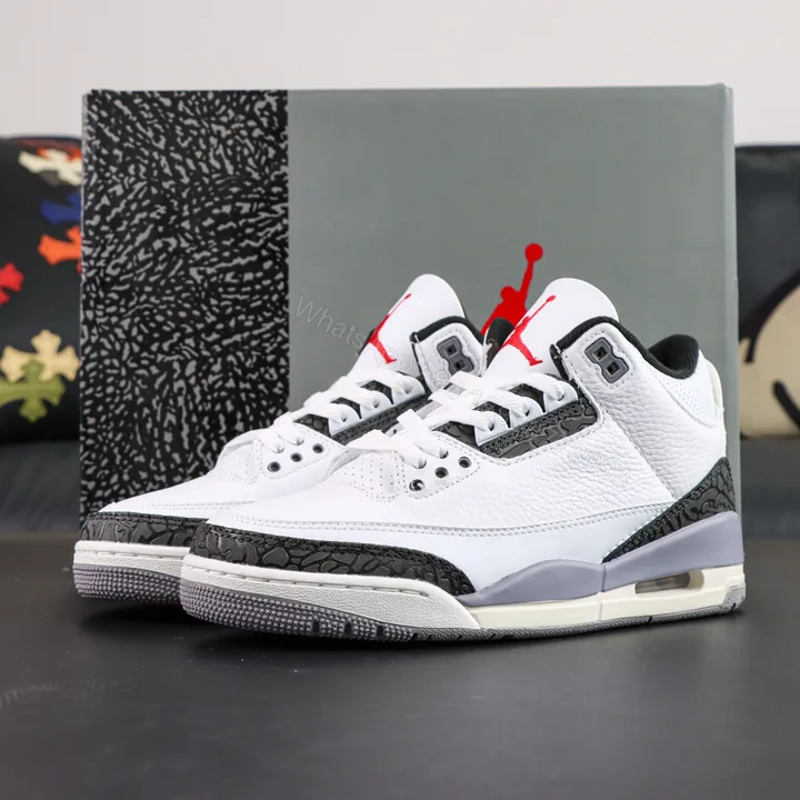 View 1 of Jordan 3 Retro Cement Grey