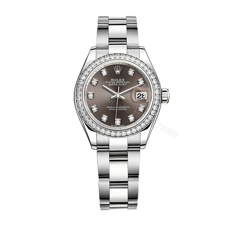 View 1 of Rolex Dark Grey Diamond Replica