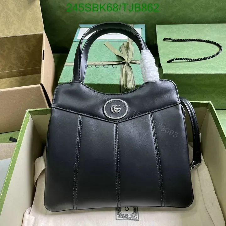 View 1 of Gucci Black Small Tote Bag crafted from Cowhide 745918