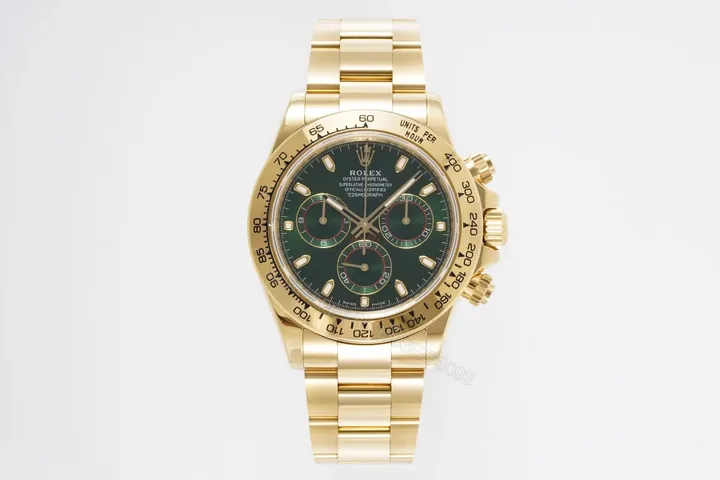 View 1 of BP Factory Clean Factory KING Rolex Daytona 4130 Gold Green
