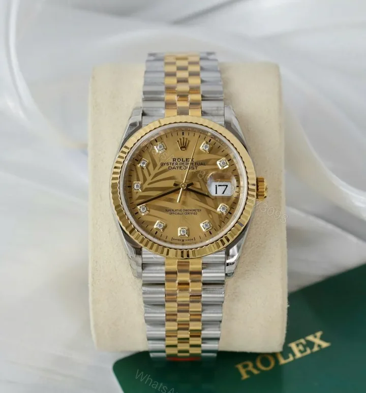 View 1 of Rolex Datejust 126233 36mm Palm Dial Super Clone