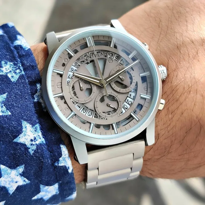 View 1 of Montblanc Matte Grey Chronograph 43mm Quartz