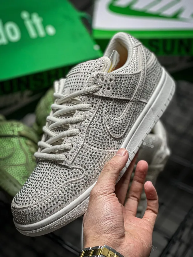 View 1 of Cactus Plant Flea Market x NiKe Dunk Lows Silver Replica