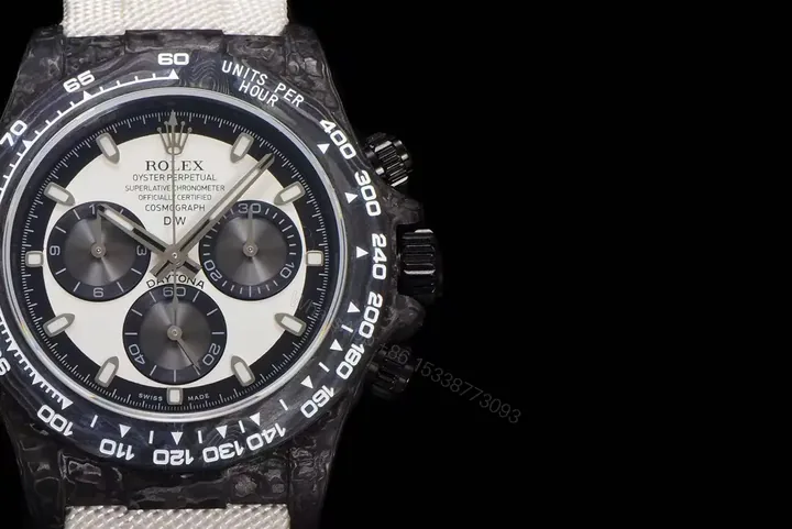 View 1 of Replica DiW Rolex Cosmograph Daytona Cream Edition Carbon