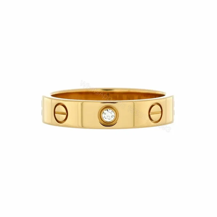 View 1 of 18k Gold Cartier Love Ring One Diamonds