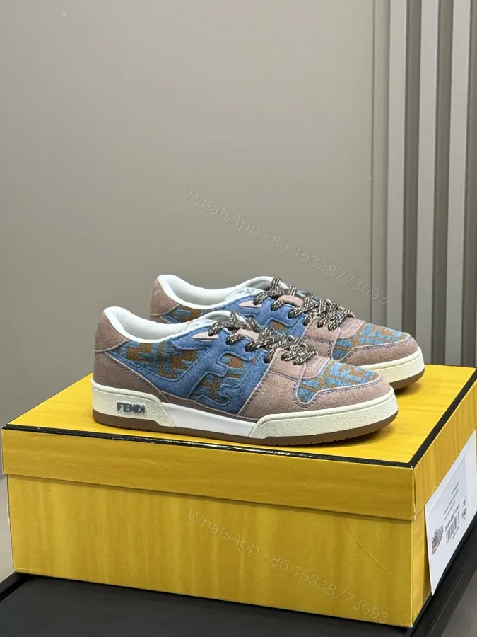 View 1 of Colorful Luxury Trainers: Suede/Textile, Signature Detailing