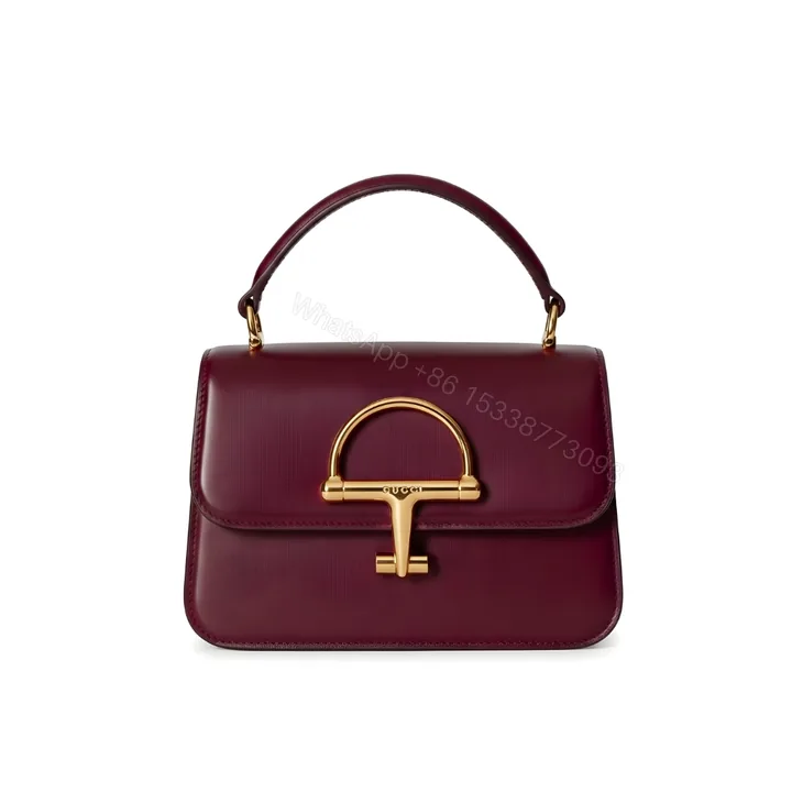 View 1 of Gucci Siena Small Top Handle Bag Burgundy 19Cm